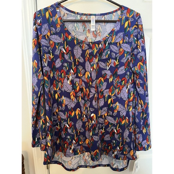 Lularoe Lynnae Women's Long Sleeve Multicolor Top Size Small Set Of 2 Feather - Picture 3 of 5